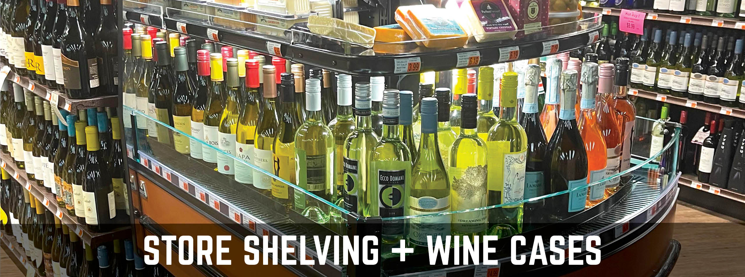 Store Shelving and Wine Cases